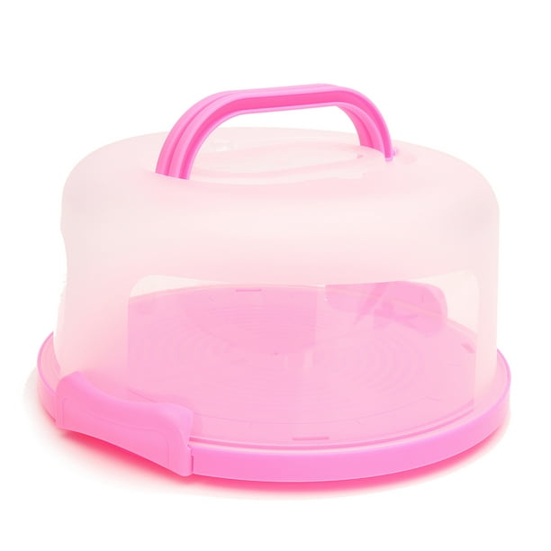 Plastic Cake Box Tub Cake Carry Carrier Storage Container Pretension Portable